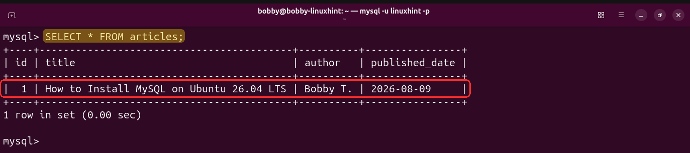 How To Install, Secure, And Set Up Mysql On Ubuntu 26.04 Lts 24 How to install, secure, and set up mysql on ubuntu 26. 04 lts 24