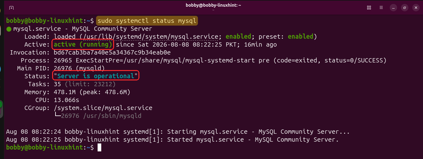 How To Install, Secure, And Set Up Mysql On Ubuntu 26.04 Lts 4 How to install, secure, and set up mysql on ubuntu 26. 04 lts 4