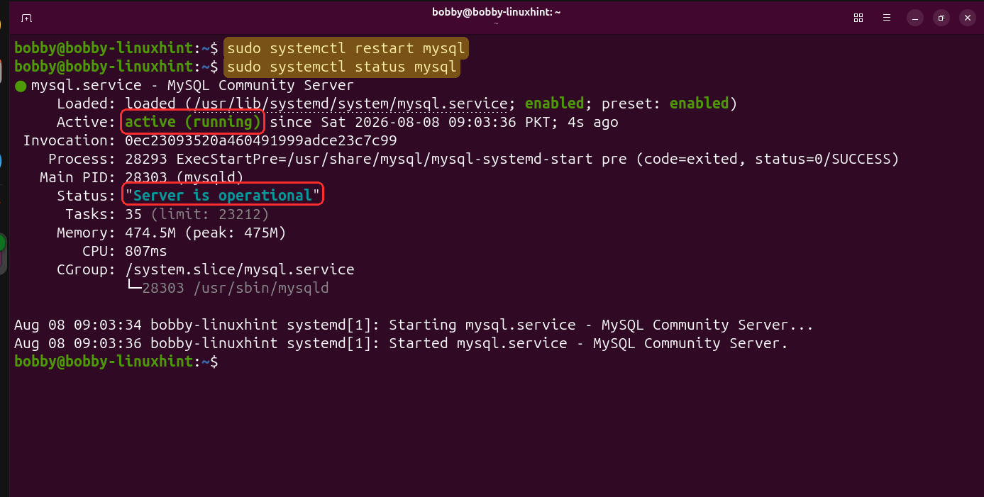 How To Install, Secure, And Set Up Mysql On Ubuntu 26.04 Lts 7 How to install, secure, and set up mysql on ubuntu 26. 04 lts 7