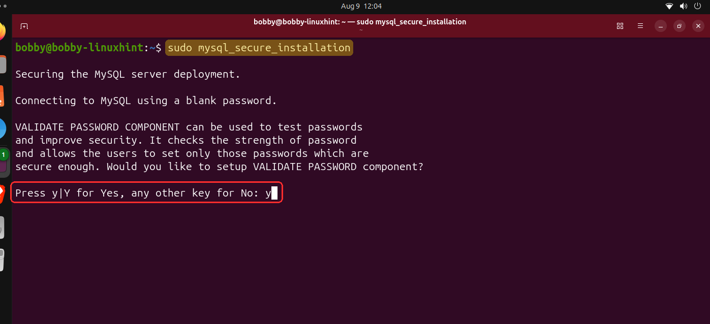 How To Install, Secure, And Set Up Mysql On Ubuntu 26.04 Lts 8 How to install, secure, and set up mysql on ubuntu 26. 04 lts 8